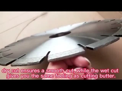 Lames de coupe de pierre de diamant soudés au laser de 300 mm avec fente à clé pour couper le granit