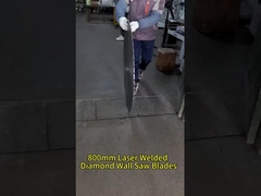 Lames de scie à paroi en diamant de 800 mm fusionnées au laser pour le béton armé