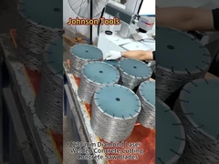 La lame laser diamantée coupe le béton en 10 secondes.