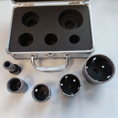 Diamond Dry Core Drill Bits soudé par vide pour la porcelaine