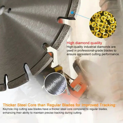 Lampe de scie à diamants soudés au laser pour couper du béton