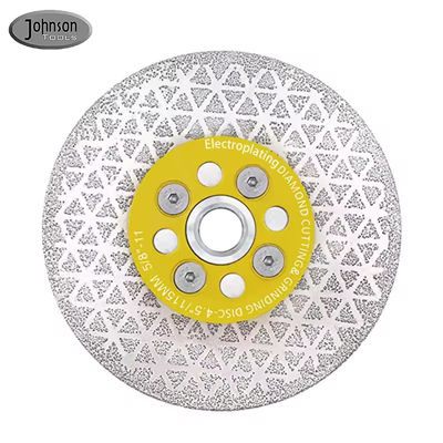Lampe de scie à diamants double face électroplatée Disque de meulage Disque de coupe en verre Lampe de scie à diamants en marbre