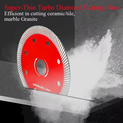 105/110/125 mm Outils de coupe de granit de tuile Disque de coupe de marbre à chaud pressé Sintré Turbo Wave Lames de scie à diamant