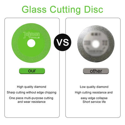 Disque de coupe de verre à lame de scie de diamant de 4 pouces spéciale
