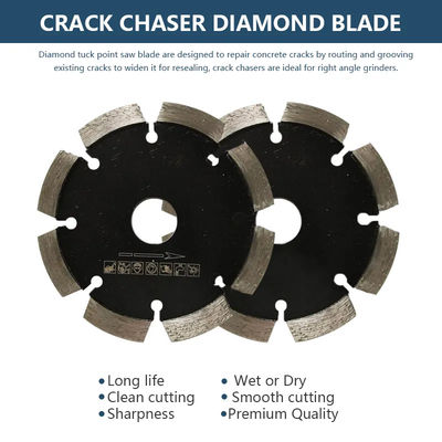 4-1/2 " Tuck Point Crack Chaser Grout réparation Lamelle de scie diamantée pour le béton vert, la maçonnerie, la brique, la coupe de pierre
