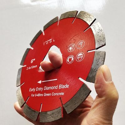 Le béton coupé par Soff concret de lame de diamant d'entrée tôt de 6 pouces scie des lames
