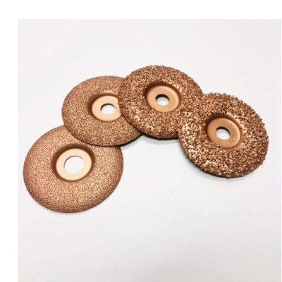 Meule soudée par vide de carbure de tungstène de 4 pouces