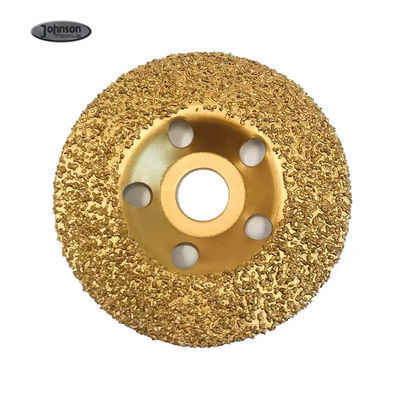 Disque de meulage au carbure de tungstène poli d'or pour le caoutchouc et le tissu brut