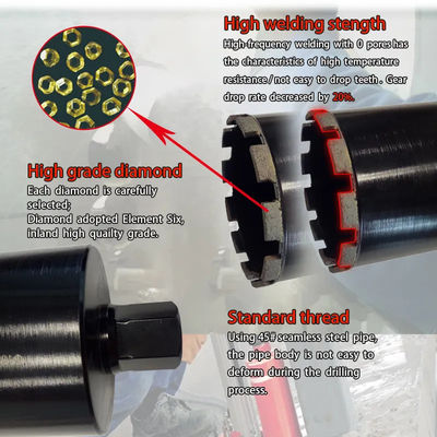 Peu de noyau de maçonnerie de rendement élevé 8207501000, peu de perceuse d'astuce de diamant 150mm
