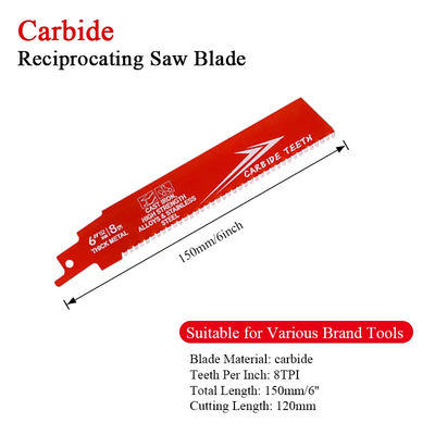Blade de scie de 6 pouces bi-métallique OEM pour le métal en acier allié en acier de fonte