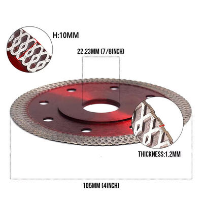 115mm Diamond Sintered Tile Saw Blade pour couper en céramique