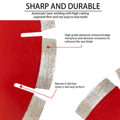 Disque diamanté gravé pour rainurage de chaussée de 10 pouces, lames de scie pour rainurage de béton