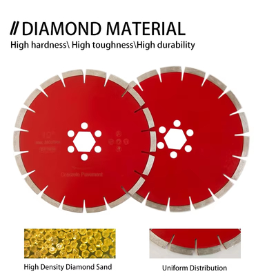 Disque diamanté gravé pour rainurage de chaussée de 10 pouces, lames de scie pour rainurage de béton