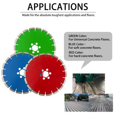 Disque diamanté gravé pour rainurage de chaussée de 10 pouces, lames de scie pour rainurage de béton
