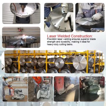 la coupe de Turbo de diamant de 180mm scie des lames pour le béton armé de coupe rapide