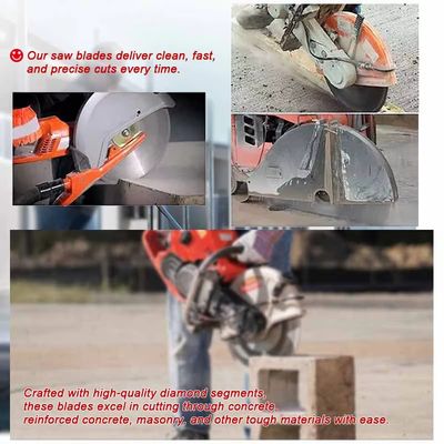 la coupe de Turbo de diamant de 180mm scie des lames pour le béton armé de coupe rapide