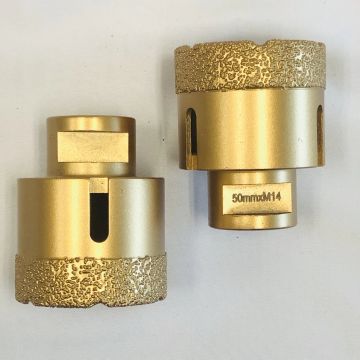 le vide de 4pcs M14 50mm a soudé l'ébrèchement de Diamond Tools Drill Bit Minimal