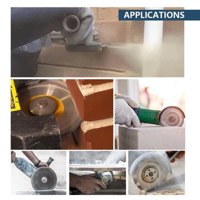 Lames de diamant de point de repli soudées par laser du gigaoctet 105mm pour la coupe matérielle dure