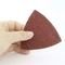 protection multi rouge de disque de papier de sable d'outil d'oxyde d'aluminium de triangle de 80mm pour la peinture de épluchage des véhicules à moteur