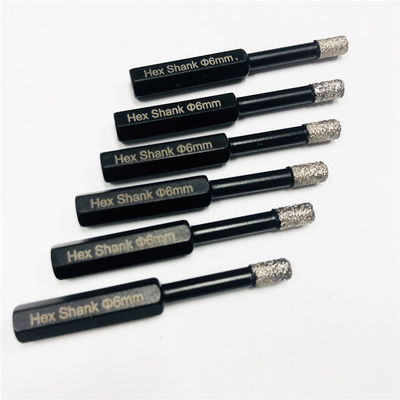 Le vide d'OD 6mm a soudé la tuile de Diamond Core Bits For Porcelain