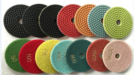 4 chaux humide de grès de marbre de Diamond Polishing Pads For Granite d'étape de pouce 7