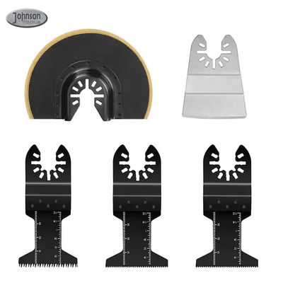 5 pièces Oscillating Tool Blades Kit pour le bois avec des clous coupe rapide de bois coupe à la chasse et grattoir rigide