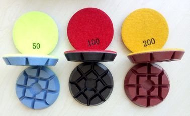 Protections de polonais concrètes colorées de plancher de 3 pouces 75mm avec l'épaisseur de 11mm