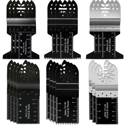 L'outil multi de oscillation en métal de Bi scie des lames pour l'ensemble de boîte en bois 20pcs en métal