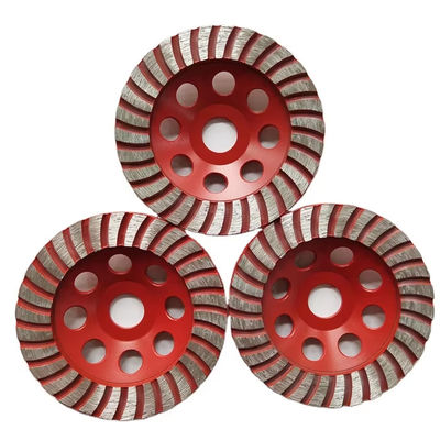 Poussière abrasive de meules de diamant de tasse du diamètre 125mm Turbo # 60/80 pour la pierre ou le béton