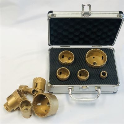 Le vide en aluminium de la boîte 5pcs a soudé M14 Diamond Core Drill Bit Set