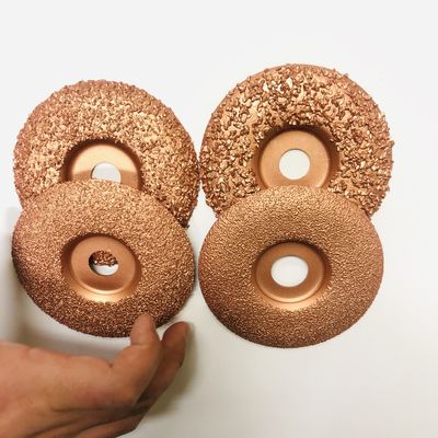 Meule soudée par vide de carbure de tungstène de 4 pouces