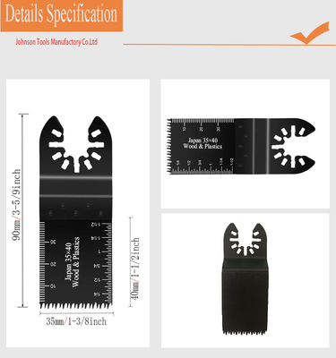 Les dents de TUV 35x40mm Japon libèrent vite les lames de scies multi de oscillation d'outil