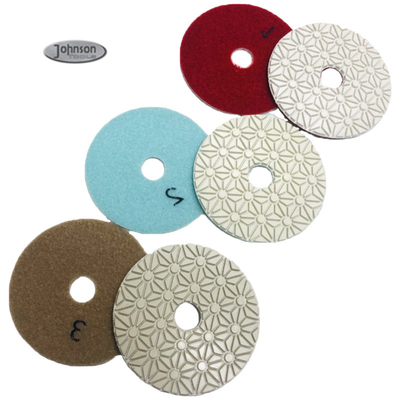 100mm poussière abrasive de Diamond Granite Polishing Pads Various de 3 étapes