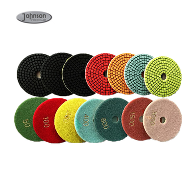 100mm 7 disques de polissage de marbre d'étape avec la lame uniforme