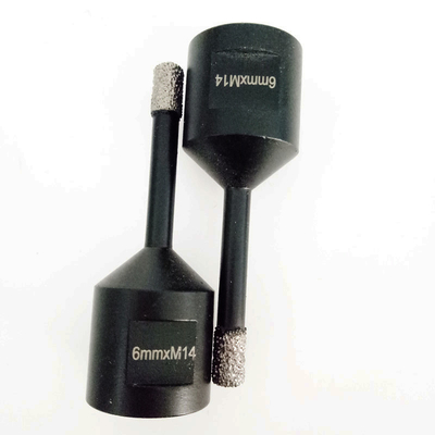 Nettoyez à l'aspirateur la jambe M14 en céramique soudée de la tuile 6mm de porcelaine de Diamond Core Drill Bits For